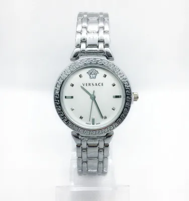 Versace Women's VA7010013 Thea Round Stainless Steel Silver Sunray Dial  Watch | eBay