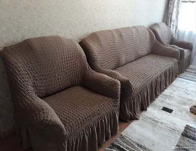 Натяжные чехлы на диван большой, диван малый и 2 кресла. Бордовый (id  43419939), купить в Казахстане, цена на Satu.kz