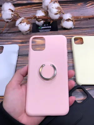 Купить Чехол iPhone 11 Pro Max Silicone Case с кольцом (розовый) в магазине  3G-Сервис