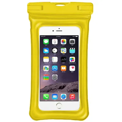 Водонепроницаемый чехол для сотового телефона универсальный, смартфона, для  съемки под водой, непромокаемый, герметичный, желтый со шнурком - купить с  доставкой по выгодным ценам в интернет-магазине OZON (251694226)