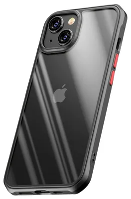 Чехол для iPhone 14 / чехол на айфон 14 прозрачный с черным бапмером, с  защитой камеры, противоударный - купить с доставкой по выгодным ценам в  интернет-магазине OZON (692182267)