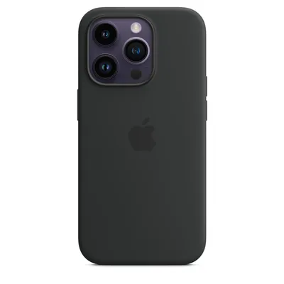 Силиконовый чехол для iPhone 14 Pro Max Черный