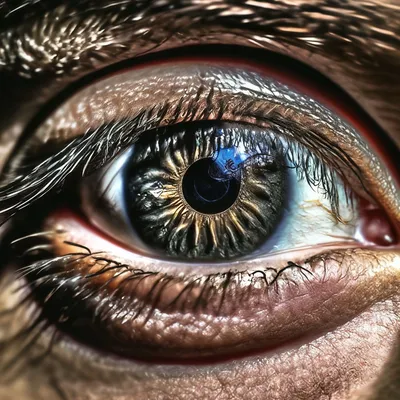 Человеческий глаз отражающий боль и …» — создано в Шедевруме