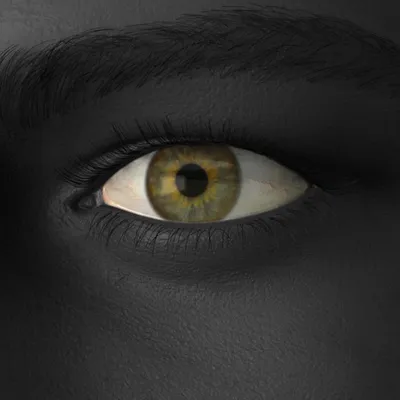 Чёрный человеческий глаз» — создано в Шедевруме