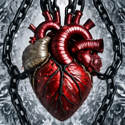 Ручное Нарисованное Человеческое Сердце Красном Синем Подробный Рисунок  Старом Бумажном Векторное изображение ©paseven 529837776