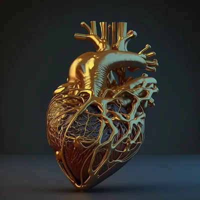 Человеческое сердце в естественных …» — создано в Шедевруме