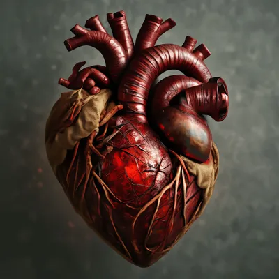 Сердце\" человеческое сердце на …» — создано в Шедевруме