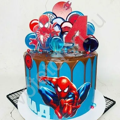 Торт Человек паук в торте купить в Киеве | Exclusive Cake