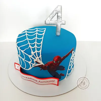 PrinTort Вафельная картинка на торт мальчику 5 лет Человек паук