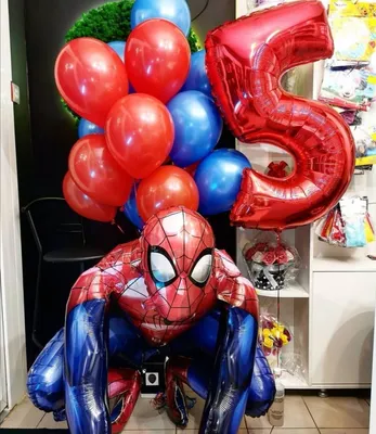 Готовое оформление из воздушных шаров на 6 лет Человек Паук купить в Москве  с доставкой | Малина Пати
