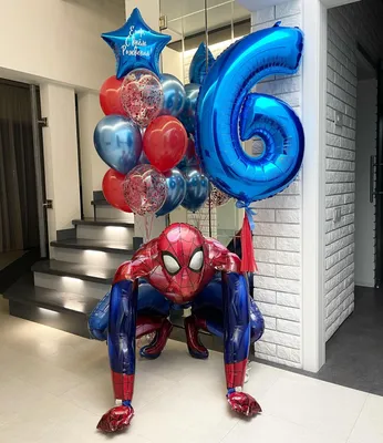 Купить Композиция из шаров \"Великий Человек-паук\" в Москве недорого с  доставкой