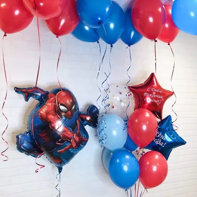 Детский набор шаров «Человек паук» | Купить в Киеве | Доставка 24/7 |  Shar-House