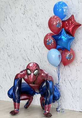 Купить Сет воздушных шаров «Человек паук в полете» в Москве с доставкой
