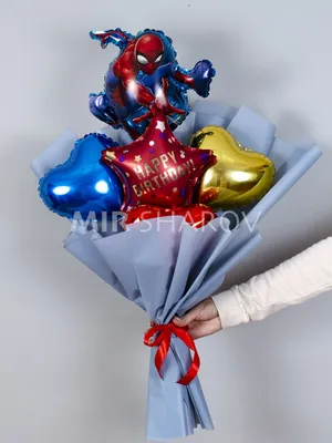 Человек паук в День рождения\" облако из 8 фольгированных шаров купить по  цене 3410.00 руб. в Екатеринбурге | Интернет-магазин Академия чудес
