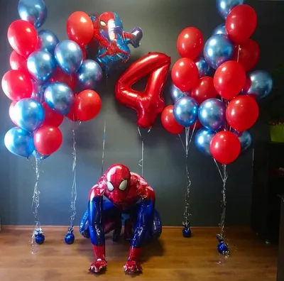 Композиция из шаров Человек-паук купить в Москве с доставкой: цена, фото,  описание | Артикул:A-006228