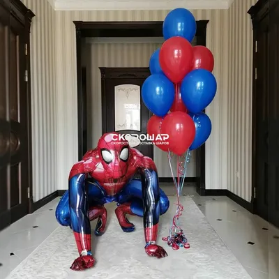 Арка из воздушных шаров, гирлянда с фольгированными шарами Человек Паук,  фотозона Спайдермен (ID#1459201726), цена: 500 ₴, купить на Prom.ua