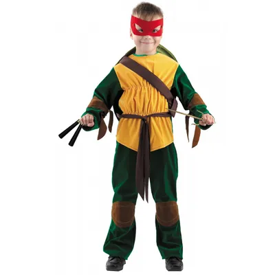 Набор оружия с маской Ниндзя. Детский костюм ниндзя черепашка. Арт.  8510A/000Н43377