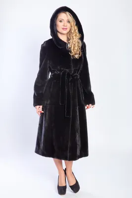 Черная норковая шуба Flaumfeder 528468003 цены в Москве, купить одежду,  каталог, фото товара и доставка в интернет-магазине Снежная Королева