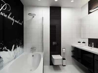 Фото черных ванных комнат – стиль, дизайн, отделка, акцентные цвета