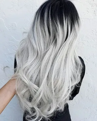 ❤мore@jнayetotнeworld | Grey ombre hair, Silver ombre hair, Pretty gray hair