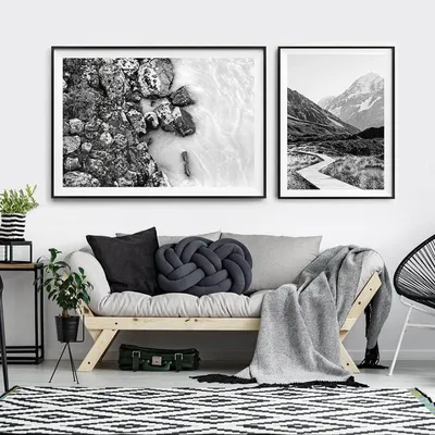 Черно-белые картины или постеры для декора интерьера | Monochrome interior,  Black and white, Photography print