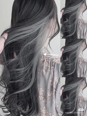 𖥔༌ ᰷ 🎸𖥔༌ ᰷ | Прически на длинные темные волосы, Идеи для окраски волос,  Черно-белые волосы