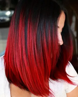 Черно красное окрашивание волос (46 лучших фото)