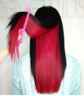 Красный цвет волос каре - 62 photo