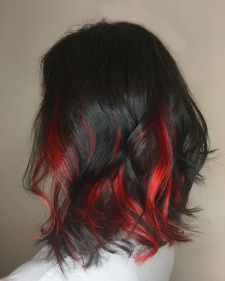 Черно красные волосы (С большим количеством фото) - treepics.ru