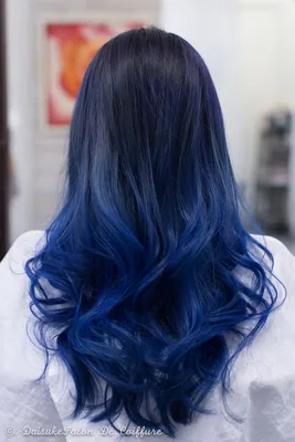 Синяя краска для волос – мода и стиль