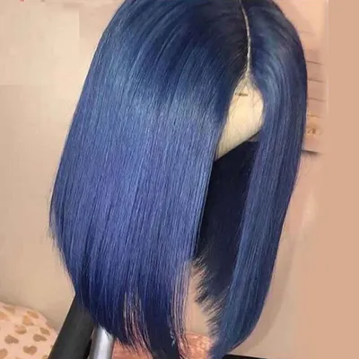 Balayage Hair Manicure Blue | Blue ombre hair, Dyed hair, Hair color unique