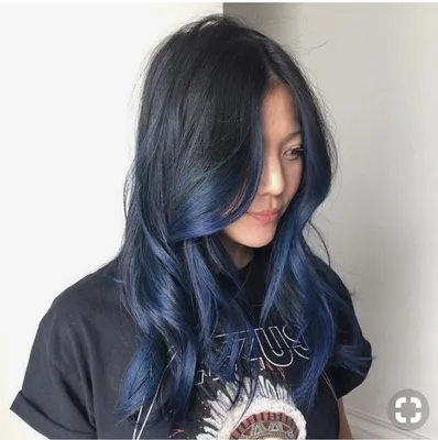 Волосы синего цвета (50 лучших фото)