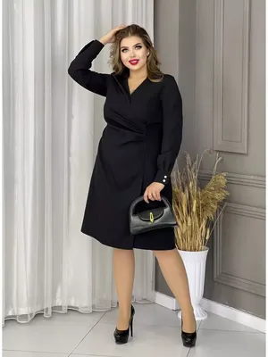 Samella brand Платье женское офисное черное
