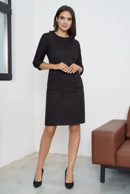 Купить черное офисное платье Marimay в Владимире арт. 7220,  интернет-магазин KOKETTE