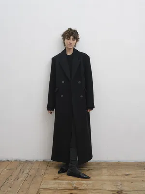 Женское шерстяное пальто AEL, черное зимнее теплое длинное пальто с шарфом,  модная уличная одежда | AliExpress