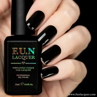 The Blackest Black Gel Polish – F.U.N LACQUER