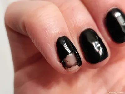 Black Glitter Gel Nails | Sam M.'s (s_saamm) Photo | Beautylish