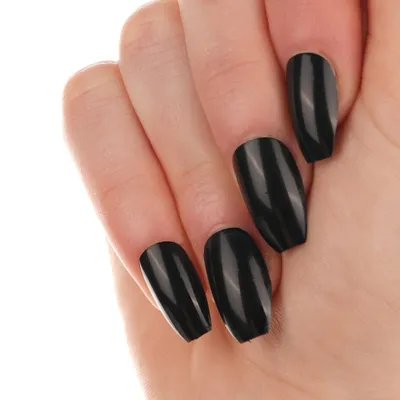 Black Matte Square Press on Nails Short Glitter Fingernails Full Cover  Squoval False Nails with Glue 24Pcs False Nails for Women Girls DIY -  Walmart.com