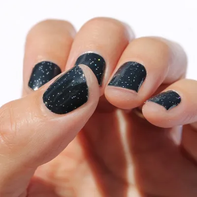 Black Glitter Gel Wraps – So Gloss