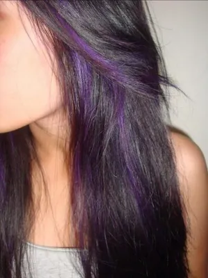 Modny Bob 2019 | Волосы с фиолетовыми прядями, Цветные прически, Идеи для  окраски волос