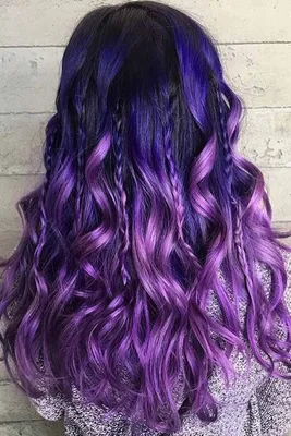 awesome Модный фиолетовый цвет волос (50 фото) — Какие бывают оттенки? |  Purple ombre hair, Hair styles, Hair color purple