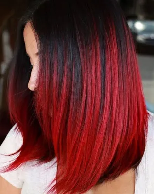 nice Страстные красные волосы (50 фото) — Актуальные методики окрашивания и  оттенки 2017 года | Red ombre hair, Pulp riot hair color, Bright red hair  color