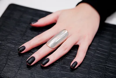 Маникюр черный френч – идеи дизайна ногтей, плюсы и минусы, техника  выполнения