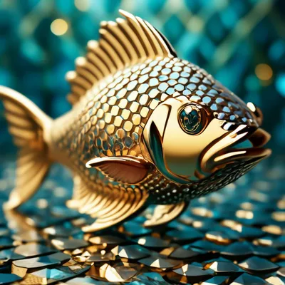 Рыба чешуя из бриллиантов» — создано в Шедевруме