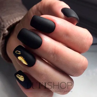 Чёрный матовый маникюр! Стильно☑️на 💯%😻 - Студия красоты \"NailsProfi\"