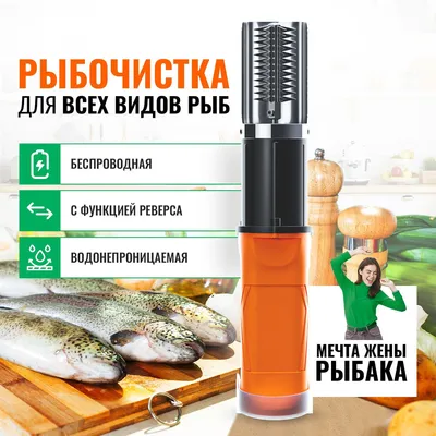 Рыбочистка для рыбы электрическая / Чистилка для рыбы аккумуляторная для  чешуи / Чистка рыбной чешуи купить по низкой цене с доставкой в  интернет-магазине OZON (1198307811)