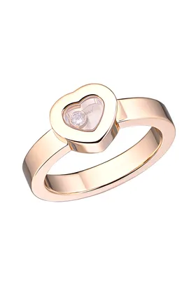 Кольцо Chopard Happy Diamonds Heart Yellow Gold Ring 824354-0111 (16480)  купить в Москве, выгодная цена - ломбард на Кутузовском