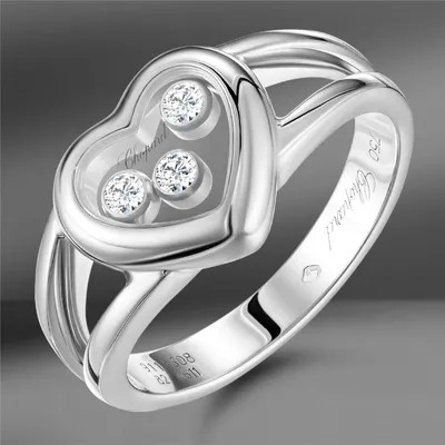 Золотое кольцо Chopard Happy Diamonds Heart 0.17 Ct купить в Москве