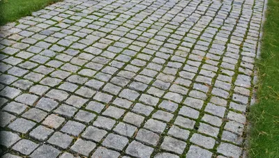 Плитка тротуарная брусчатка, катушка серый, цена в Перми от компании АСТЕК