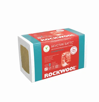 ROCKWOOL Акустик Баттс — Звукоизоляция минеральной ватой